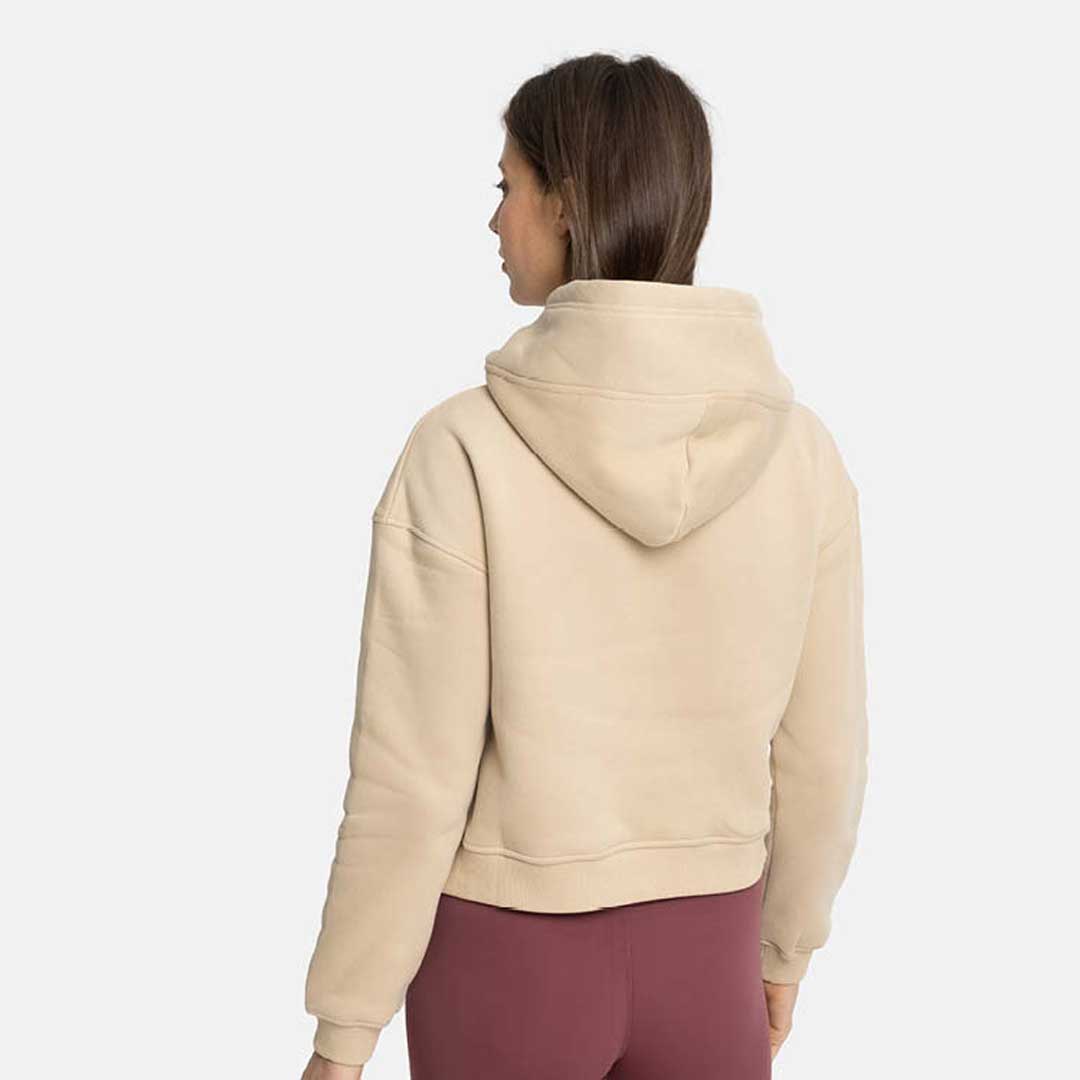 Short Hoodie Sweatshirt Woman Core