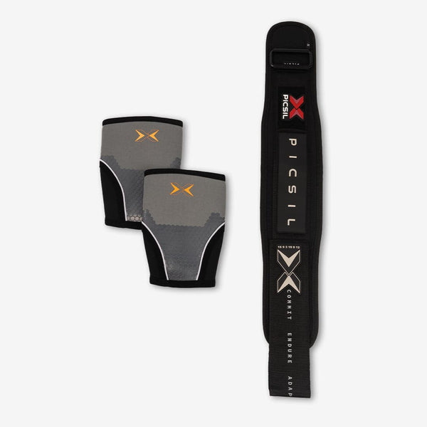 PACK STREGHT BELT + HEX TECH KNEE 7MM (30% OFF THE TOTAL)